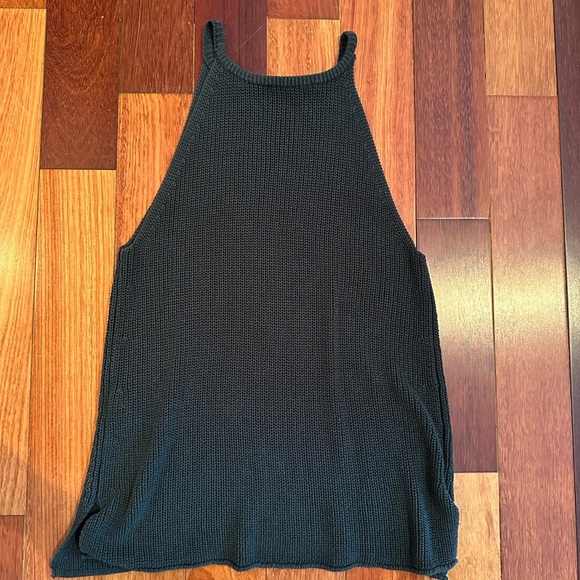 Zara Dark Green Knit Tank Top - Picture 3 of 3
